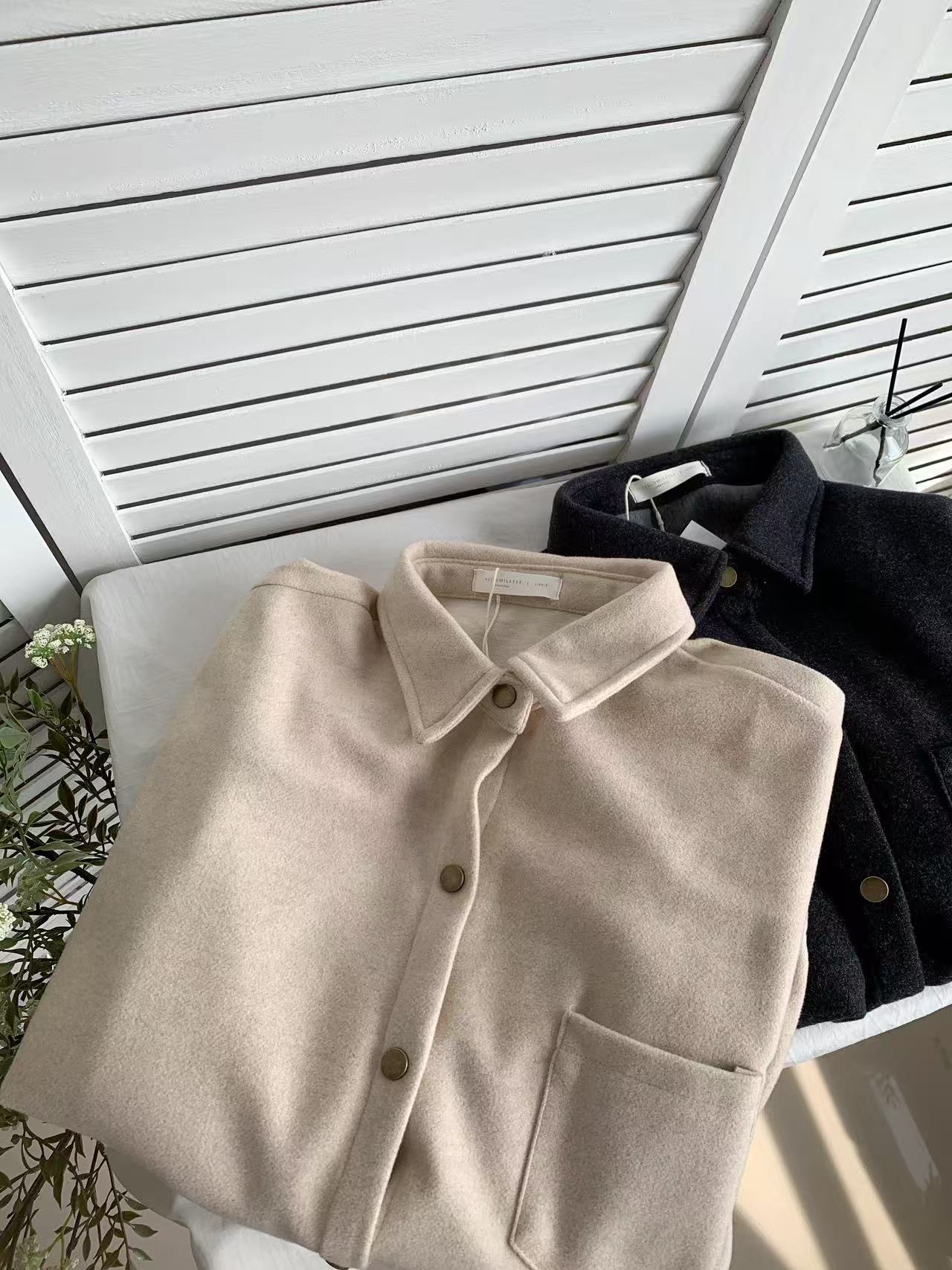 HELLO MILK TEE- 85631 羊絨外套