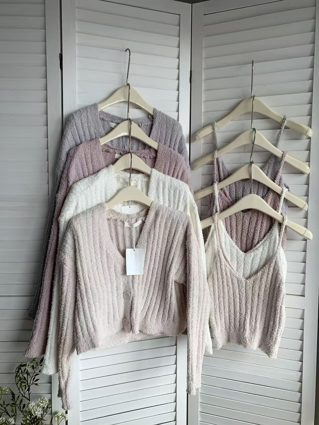 HELLO MILK TEE- 85562 針織兩件套