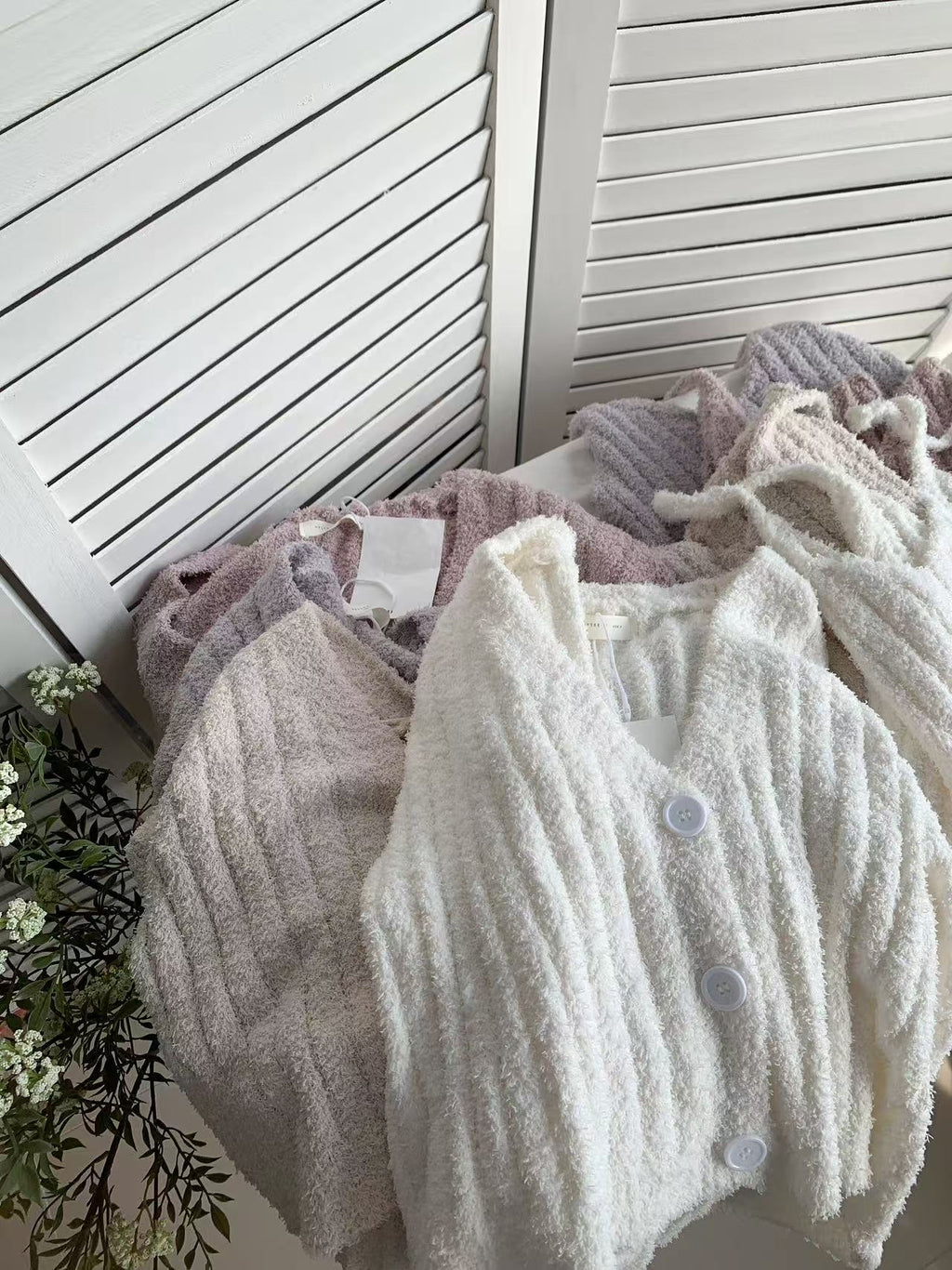 HELLO MILK TEE- 85562 針織兩件套