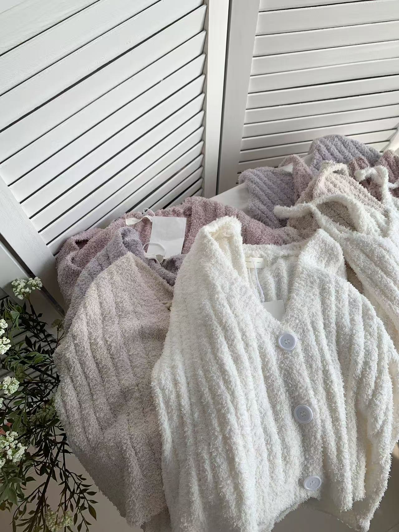 HELLO MILK TEE- 85562 針織兩件套