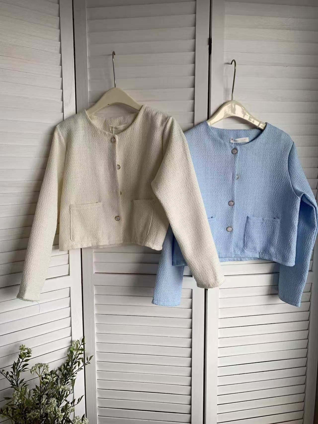 HELLO MILK TEE- 85634 小香風上衣