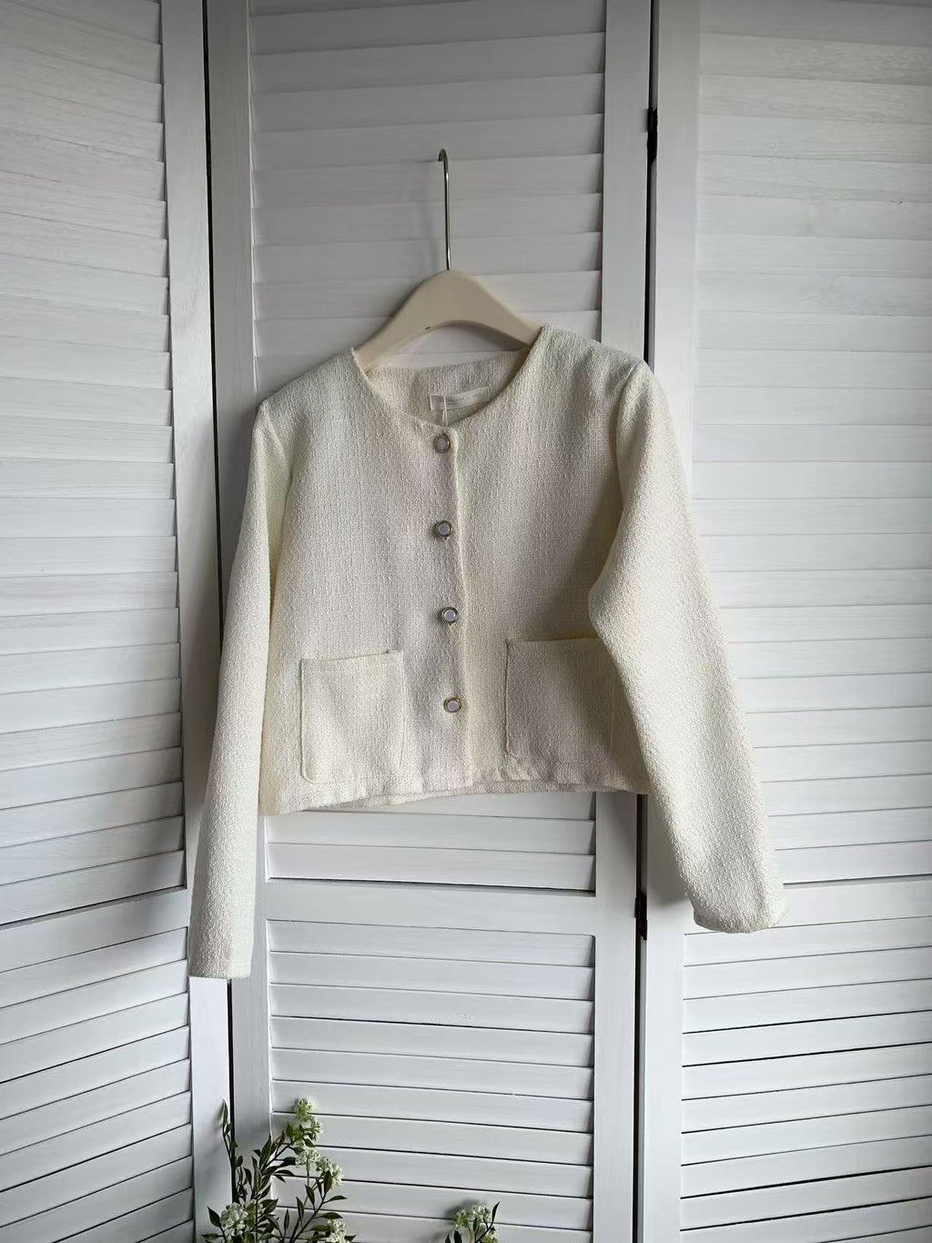 HELLO MILK TEE- 85634 小香風上衣