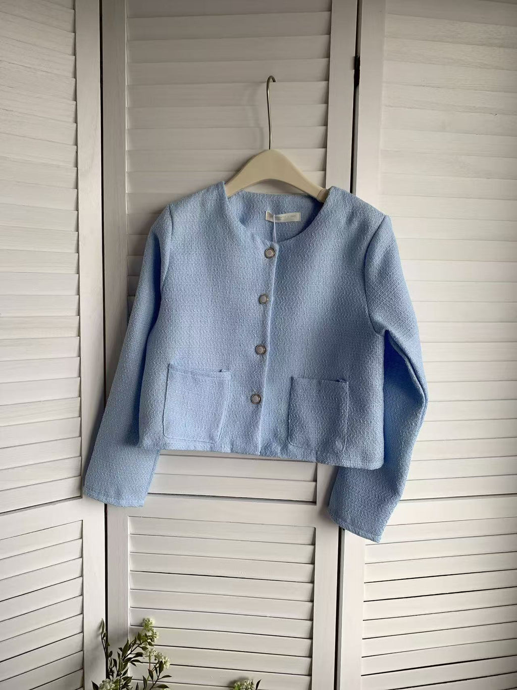 HELLO MILK TEE- 85634 小香風上衣