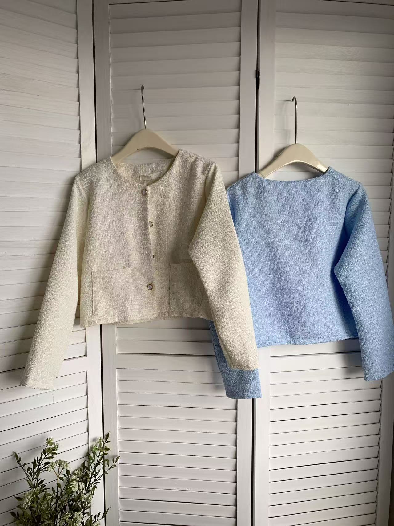 HELLO MILK TEE- 85634 小香風上衣