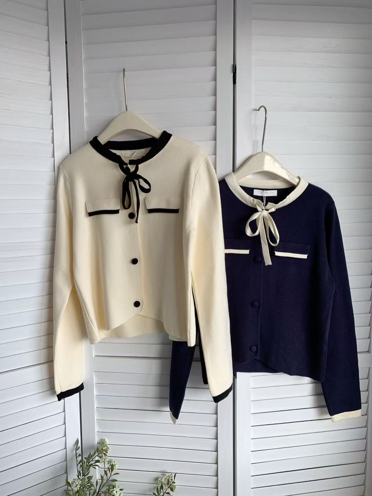 HELLO MILK TEE- 85625 氣質開衫