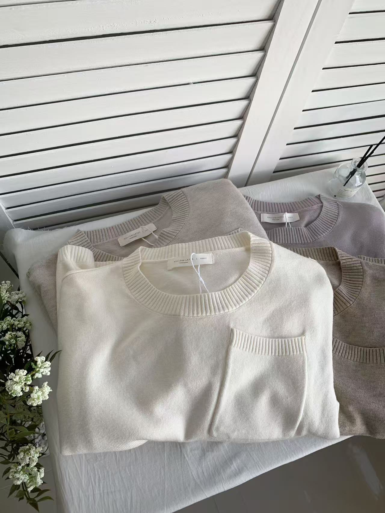 HELLO MILK TEE- 85560 圓領小衫