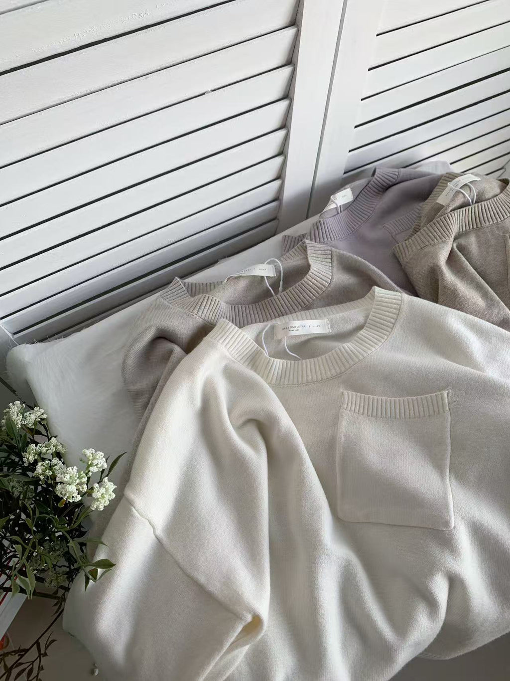 HELLO MILK TEE- 85560 圓領小衫