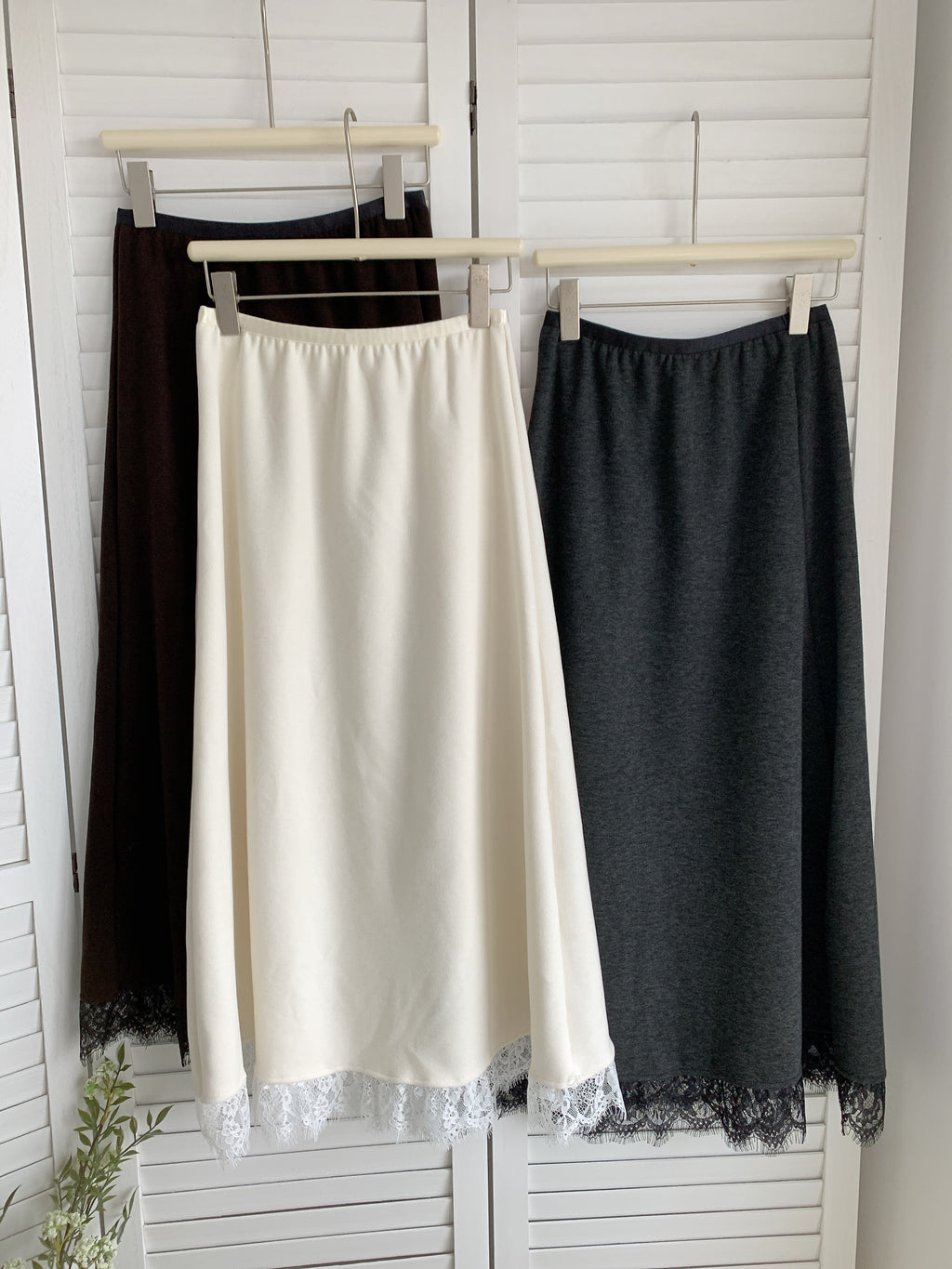 HELLO MILK TEE- 85623 拼接半裙