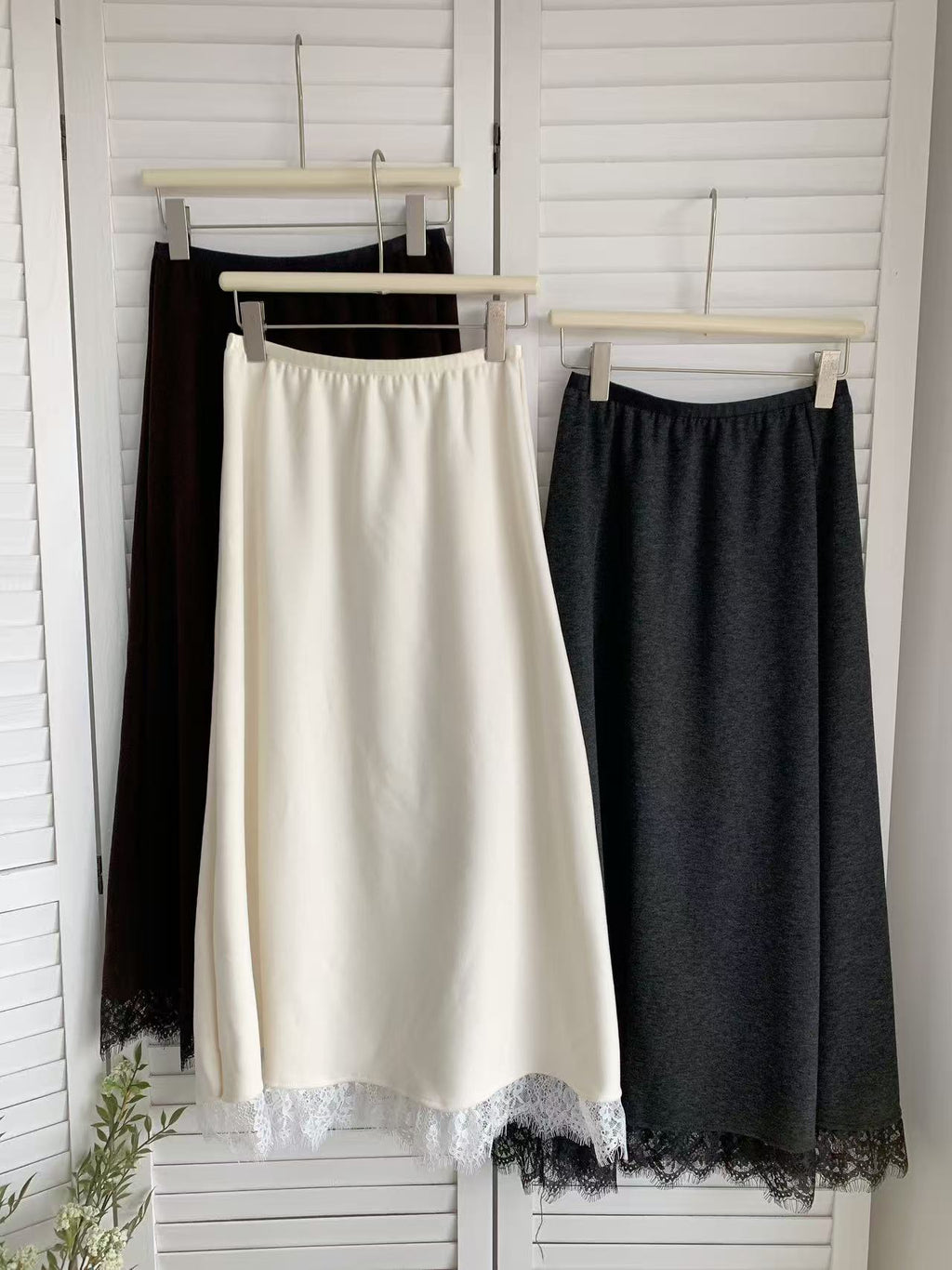 HELLO MILK TEE- 85623 拼接半裙