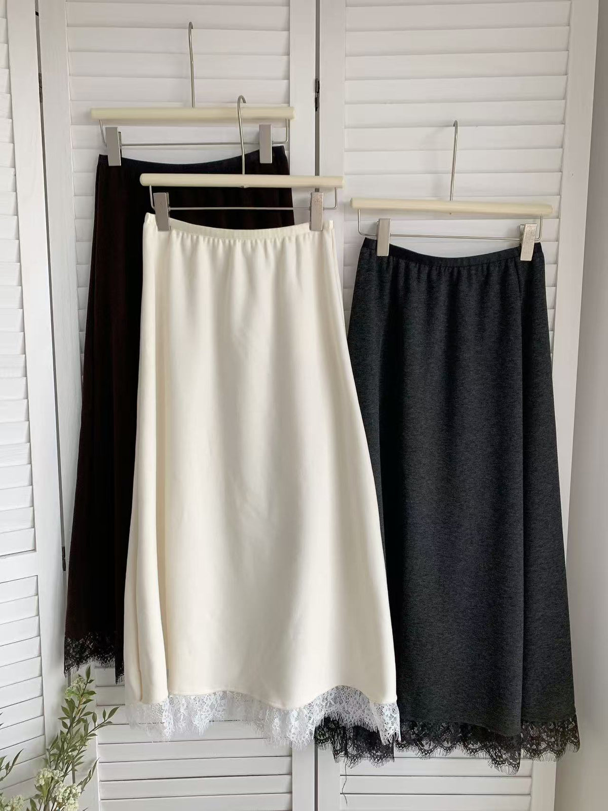 HELLO MILK TEE- 85623 拼接半裙