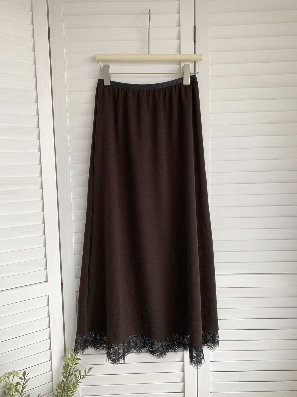 HELLO MILK TEE- 85623 拼接半裙