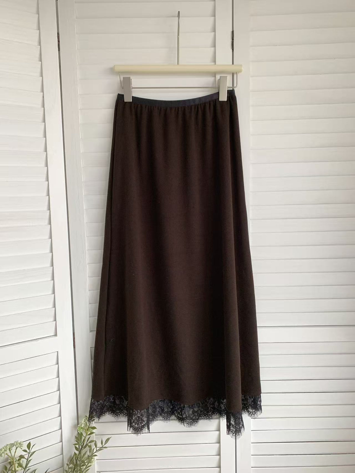 HELLO MILK TEE- 85623 拼接半裙