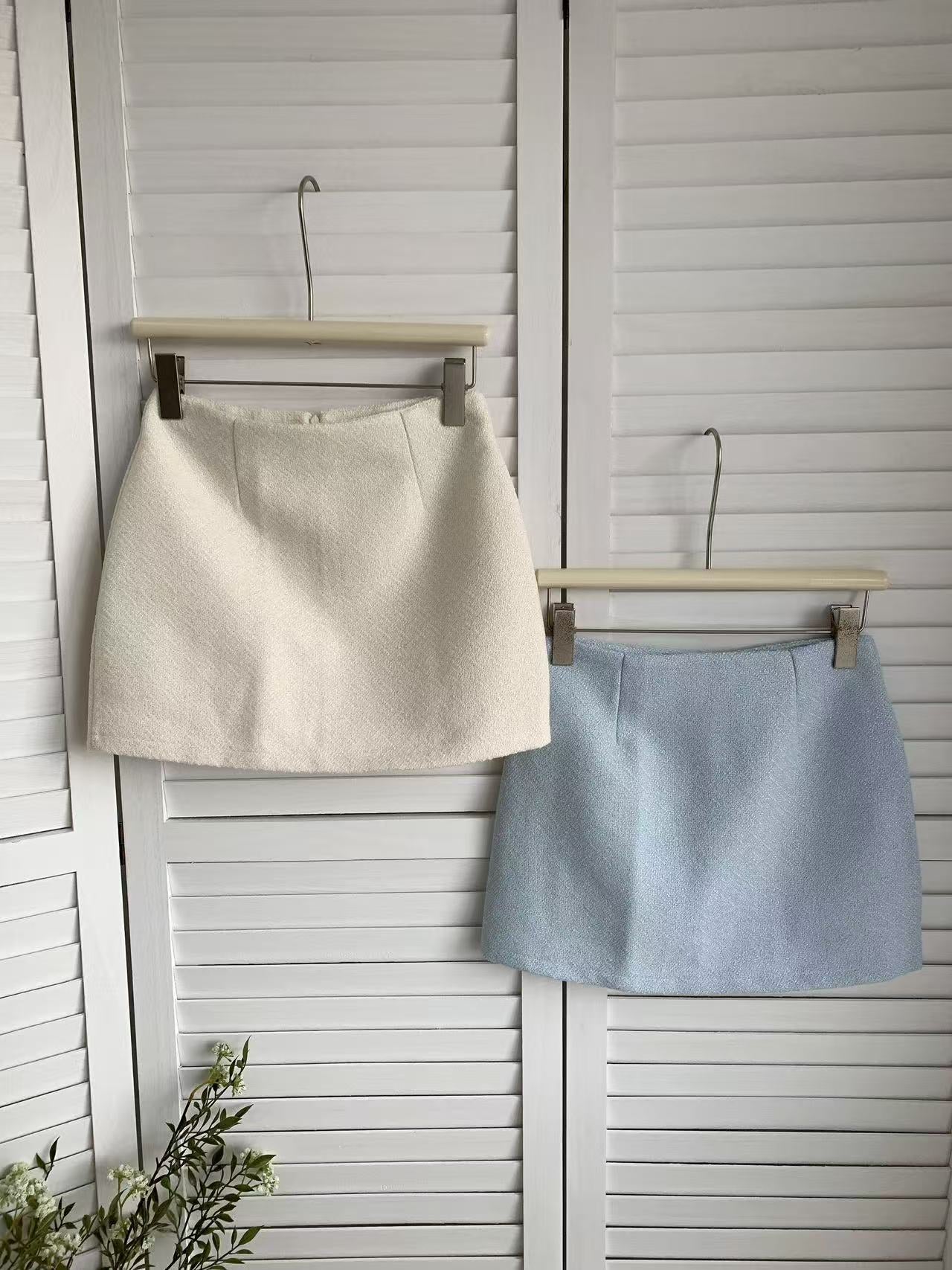 HELLO MILK TEE- 85660 小香風短裙