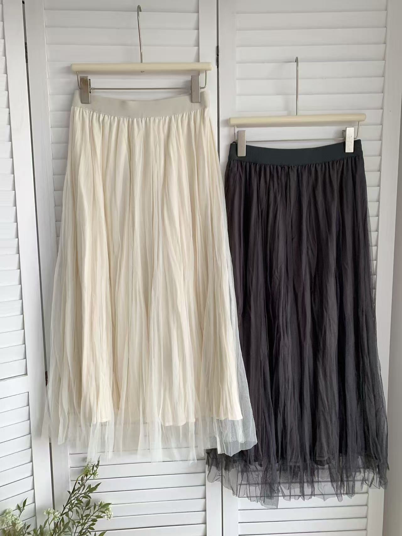 HELLO MILK TEE- 85545 兩面穿半裙