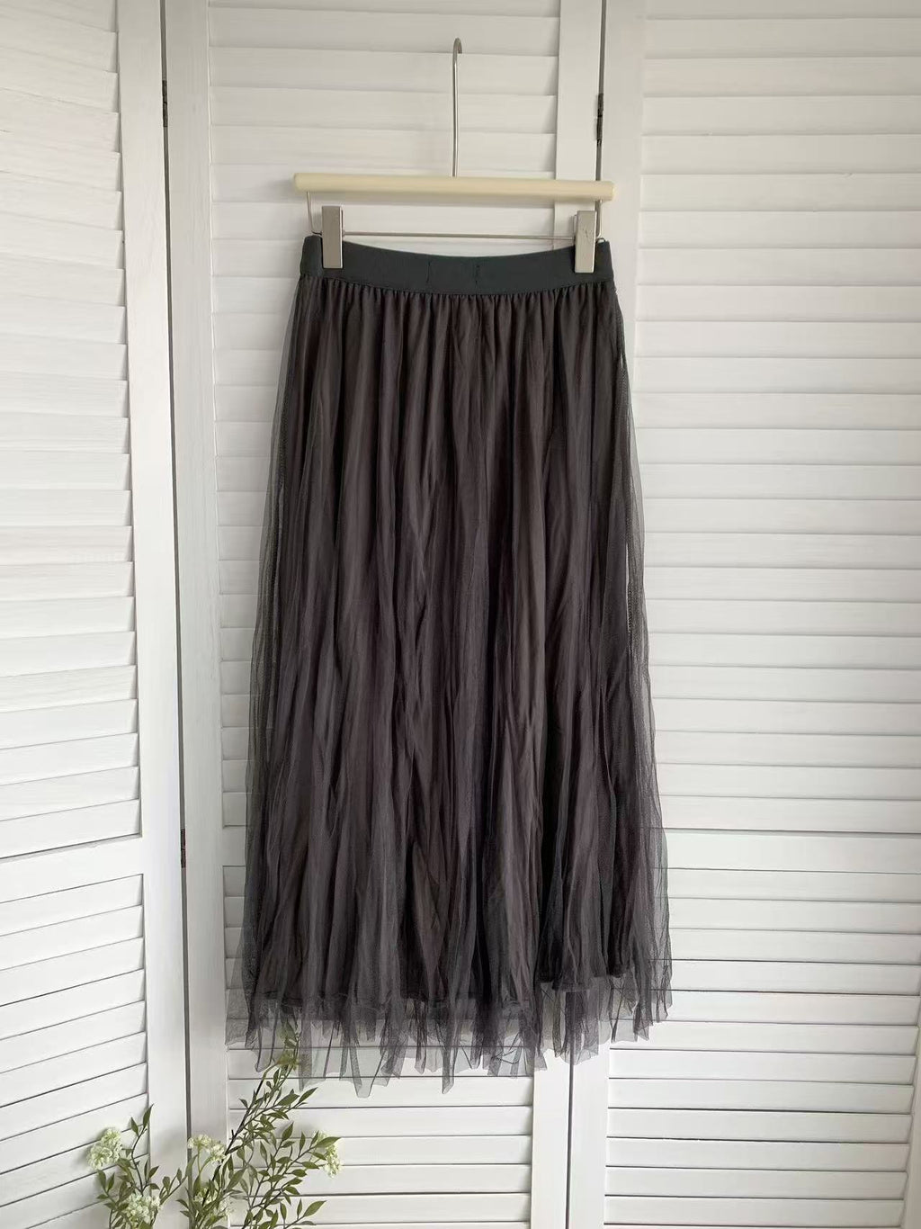 HELLO MILK TEE- 85545 兩面穿半裙