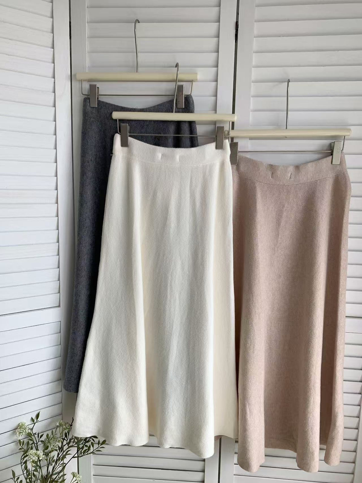 HELLO MILK TEE- 85614 質感半裙