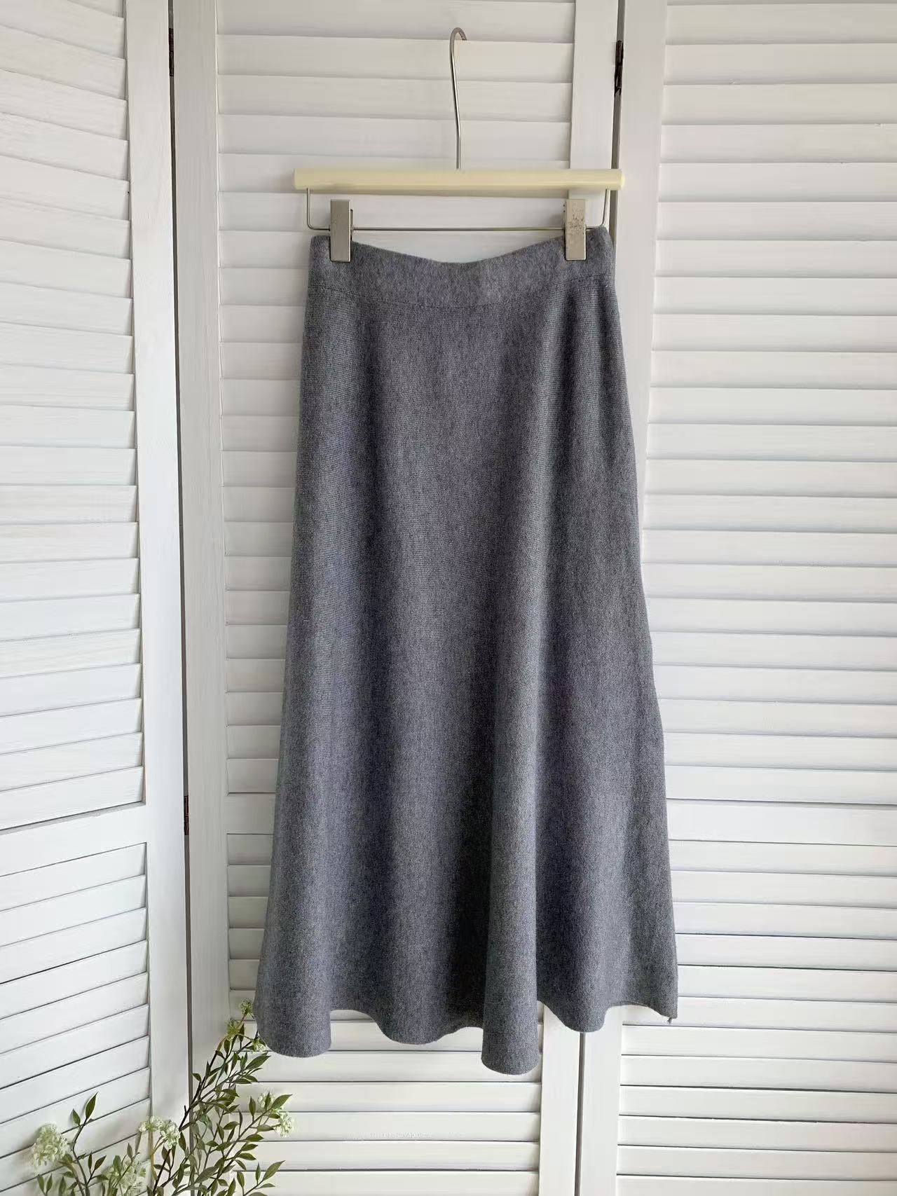 HELLO MILK TEE- 85614 質感半裙