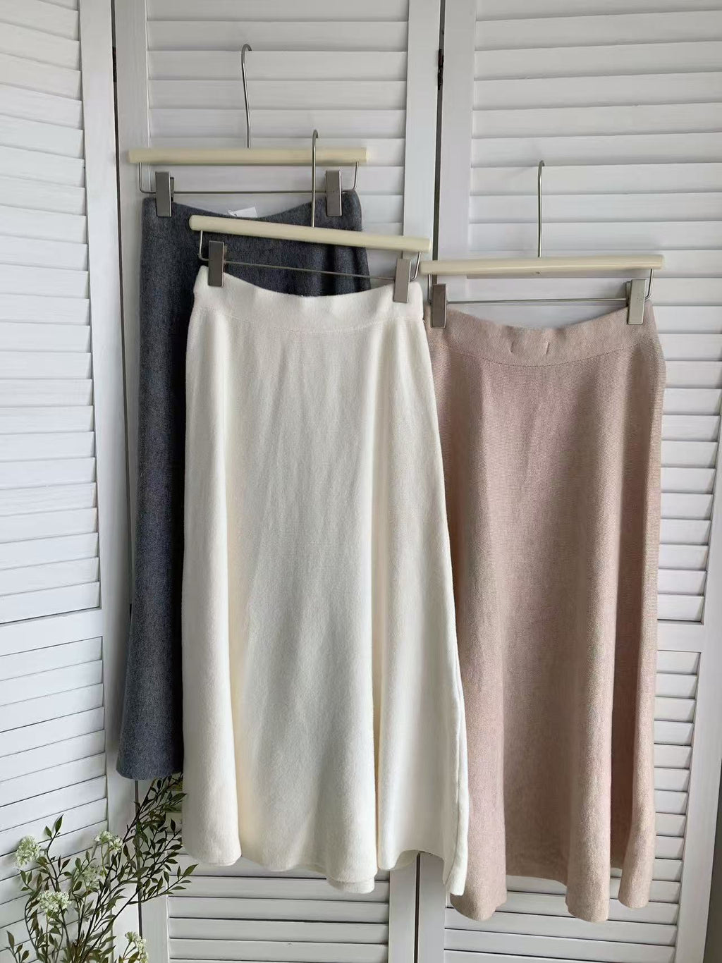 HELLO MILK TEE- 85614 質感半裙