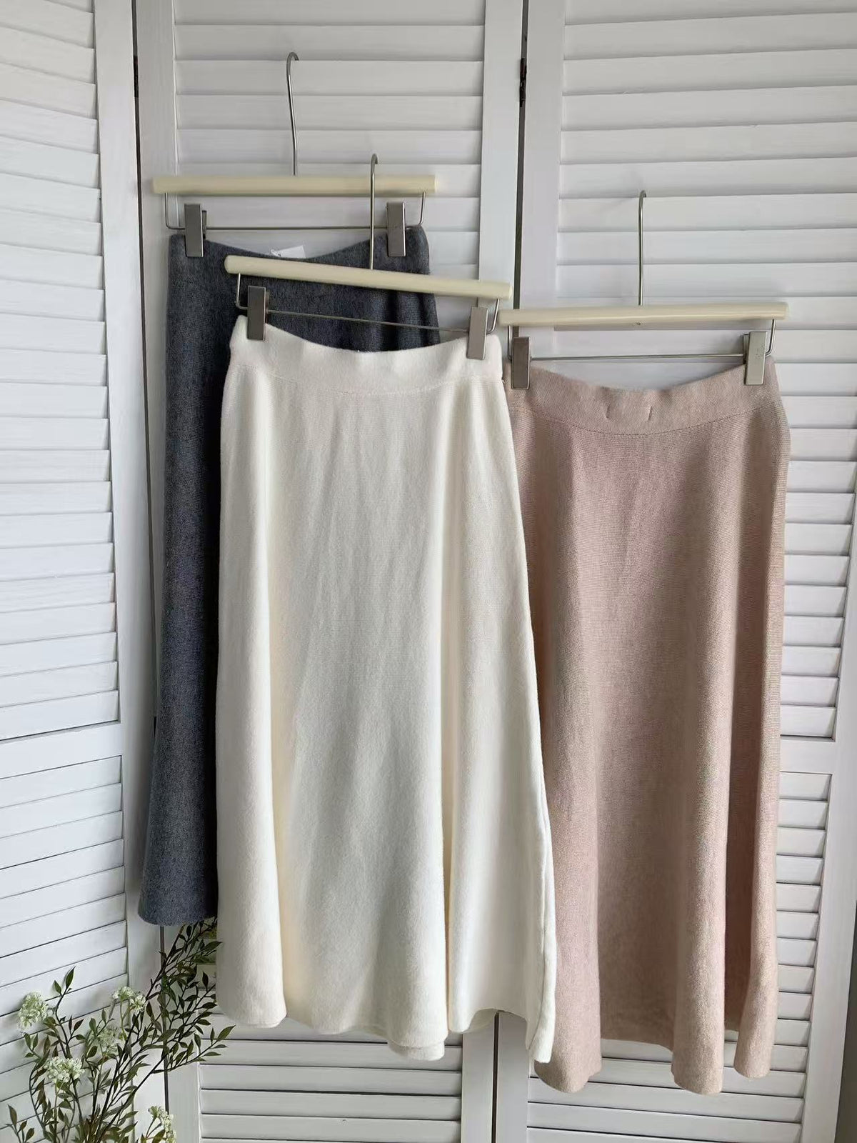 HELLO MILK TEE- 85614 質感半裙