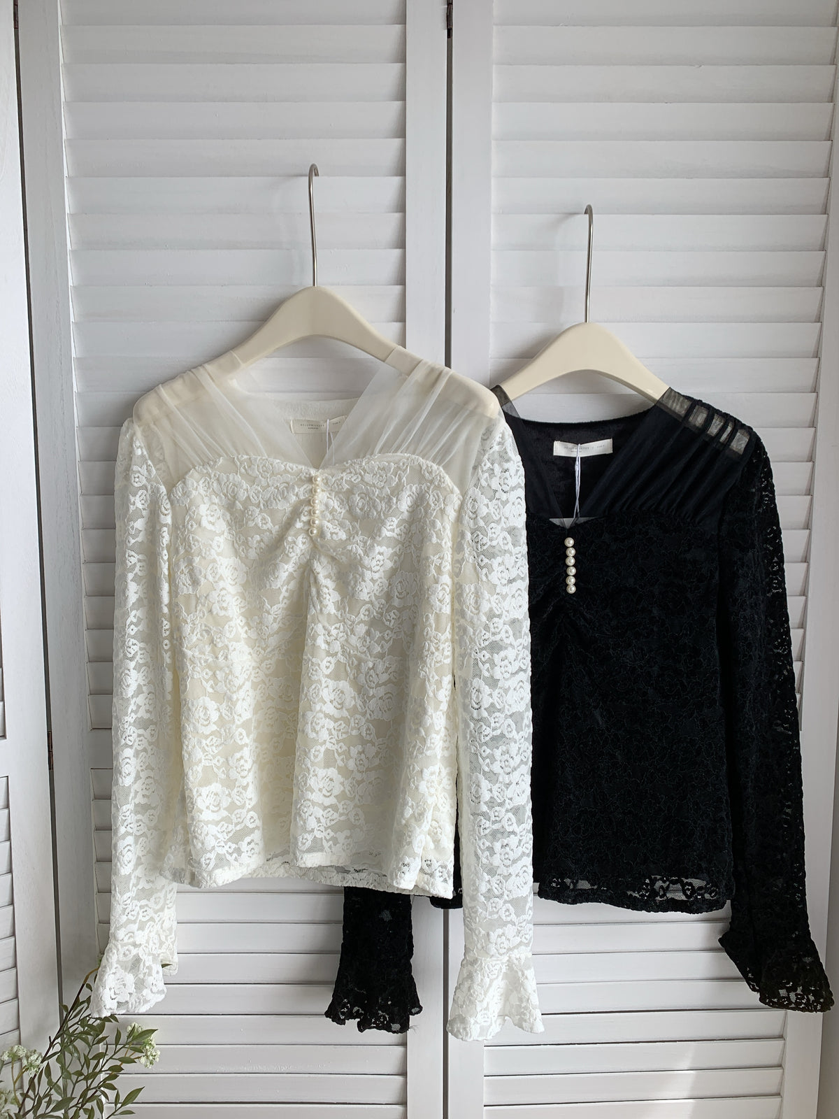 HELLO MILK TEE- 85629 拼接上衣