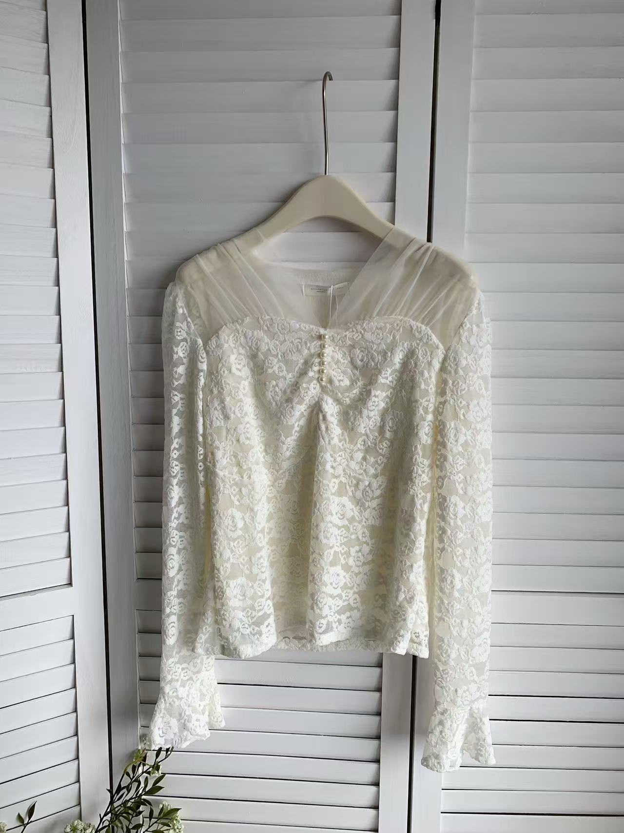 HELLO MILK TEE- 85629 拼接上衣