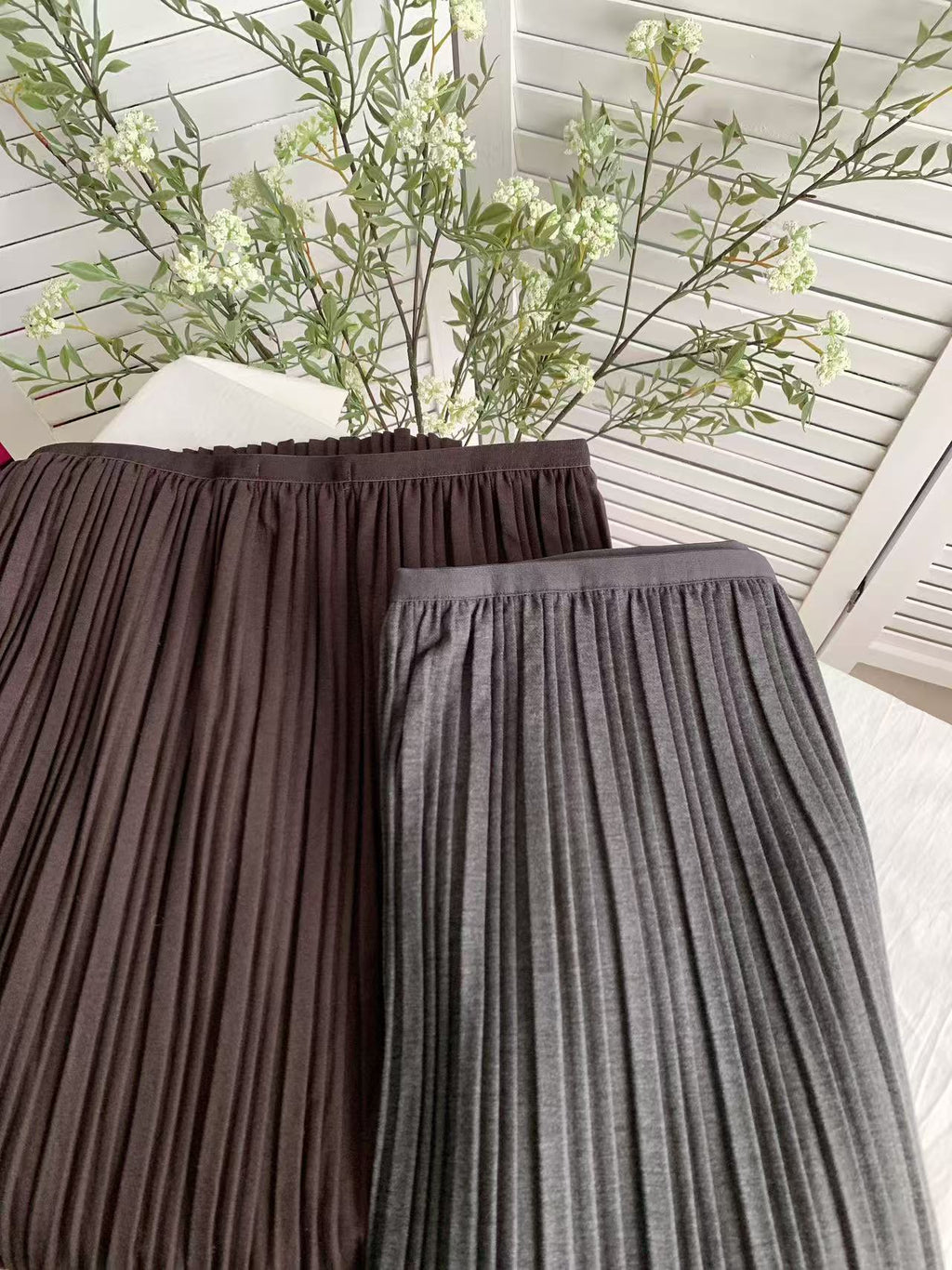 HELLO MILK TEE- 85544 磨毛半裙