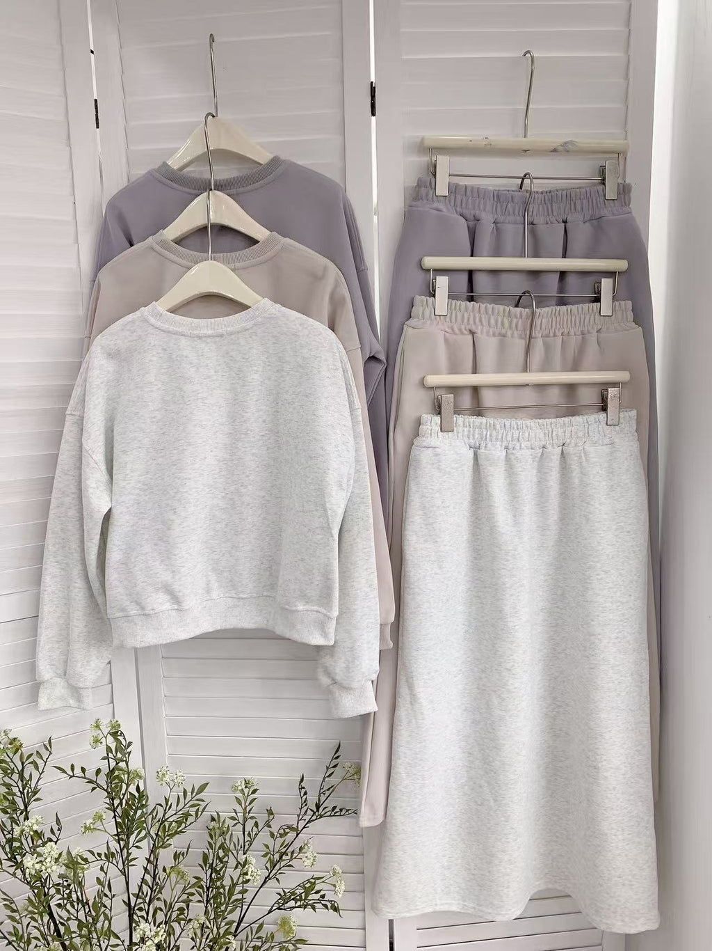 HELLO MILK TEE- 85684 衛衣套裝