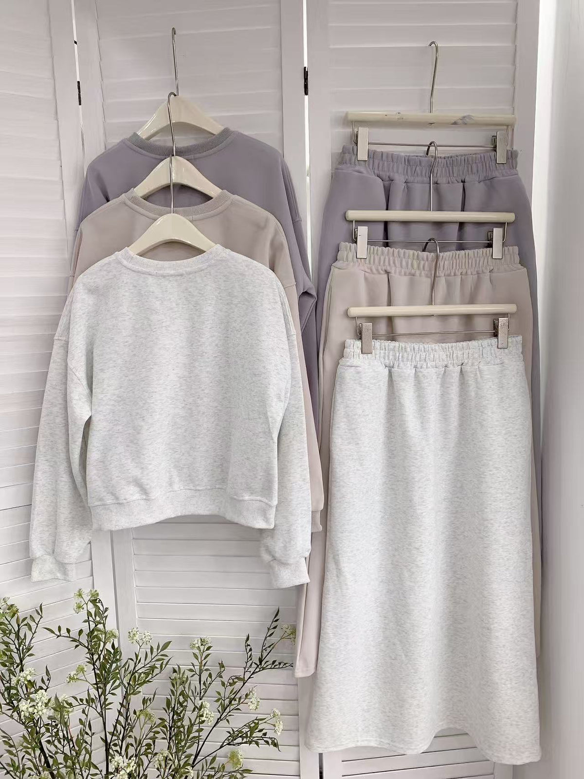 HELLO MILK TEE- 85684 衛衣套裝