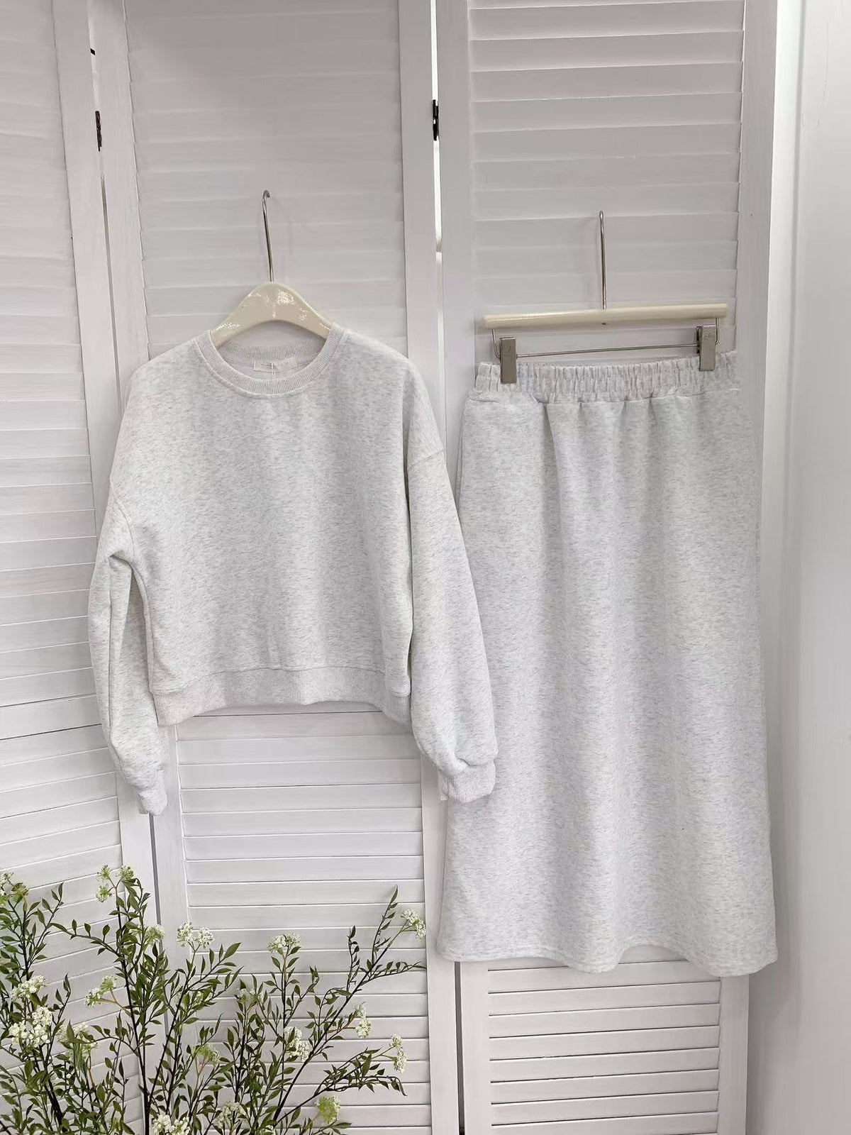 HELLO MILK TEE- 85684 衛衣套裝