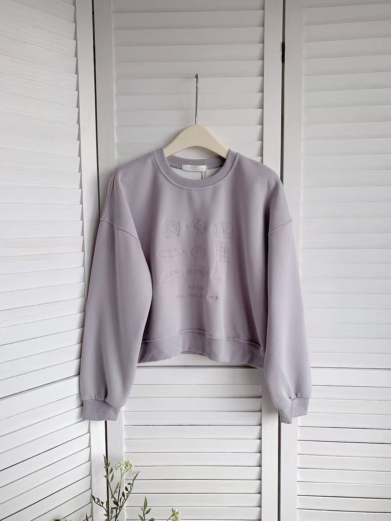 HELLO MILK TEE- 85683 短款衛衣