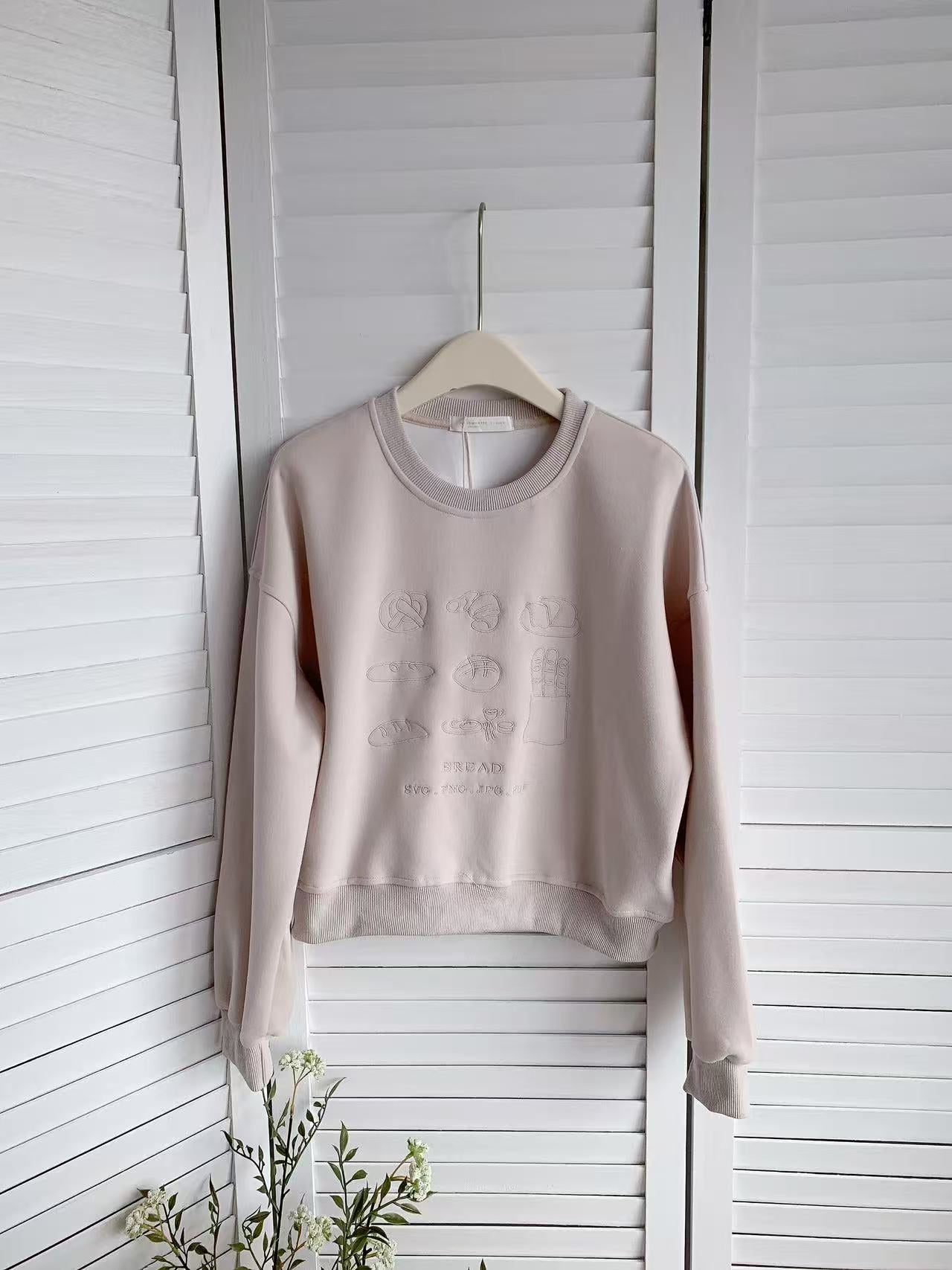 HELLO MILK TEE- 85683 短款衛衣