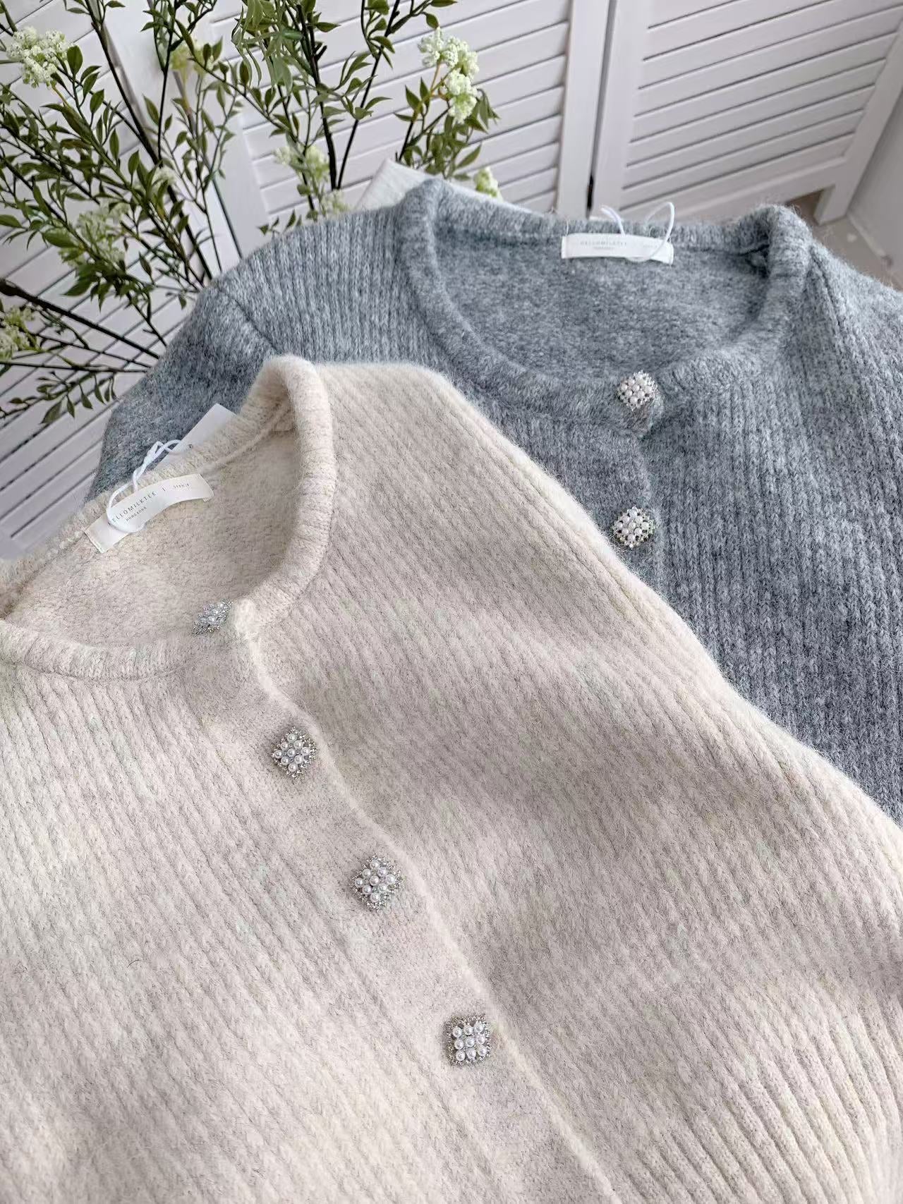 HELLO MILK TEE- 85648 圓領套裝