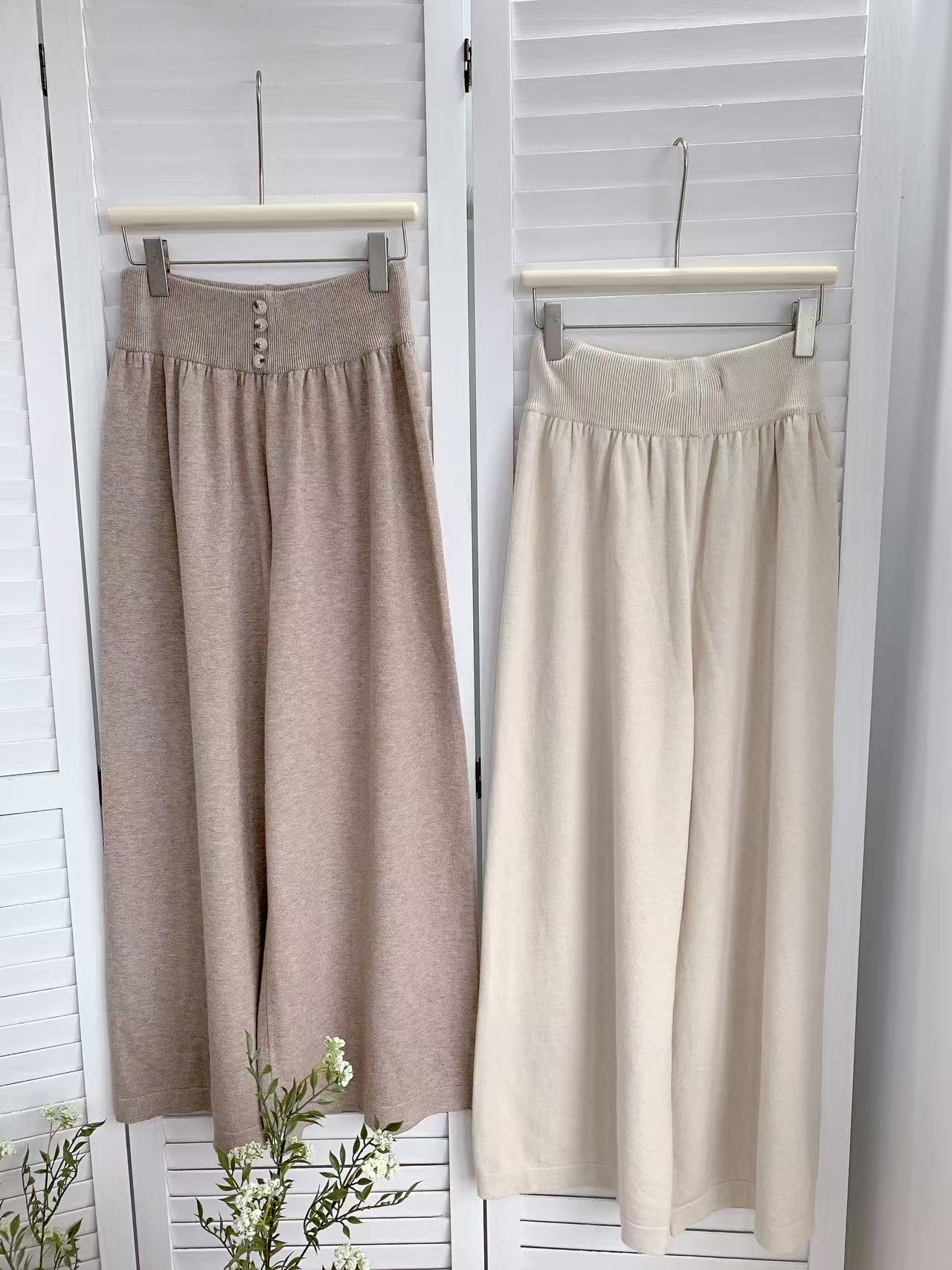 HELLO MILK TEE- 85612 高腰休閒褲