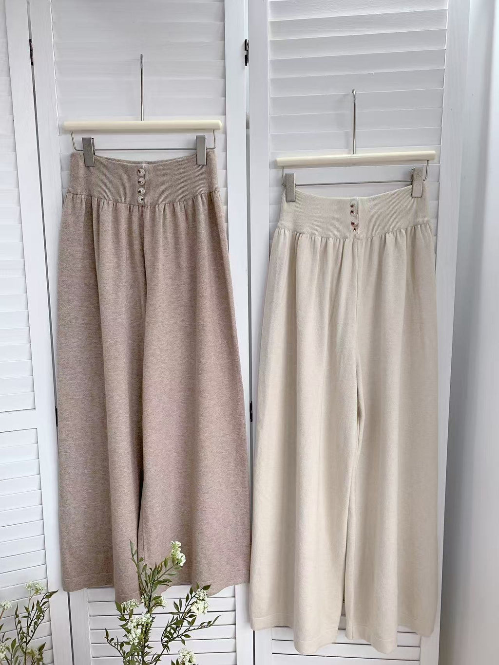 HELLO MILK TEE- 85612 高腰休閒褲