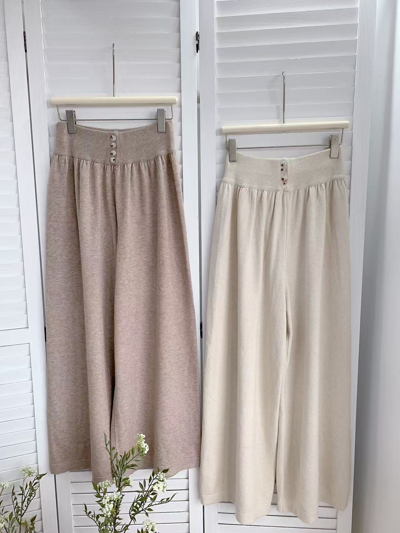 HELLO MILK TEE- 85612 高腰休閒褲