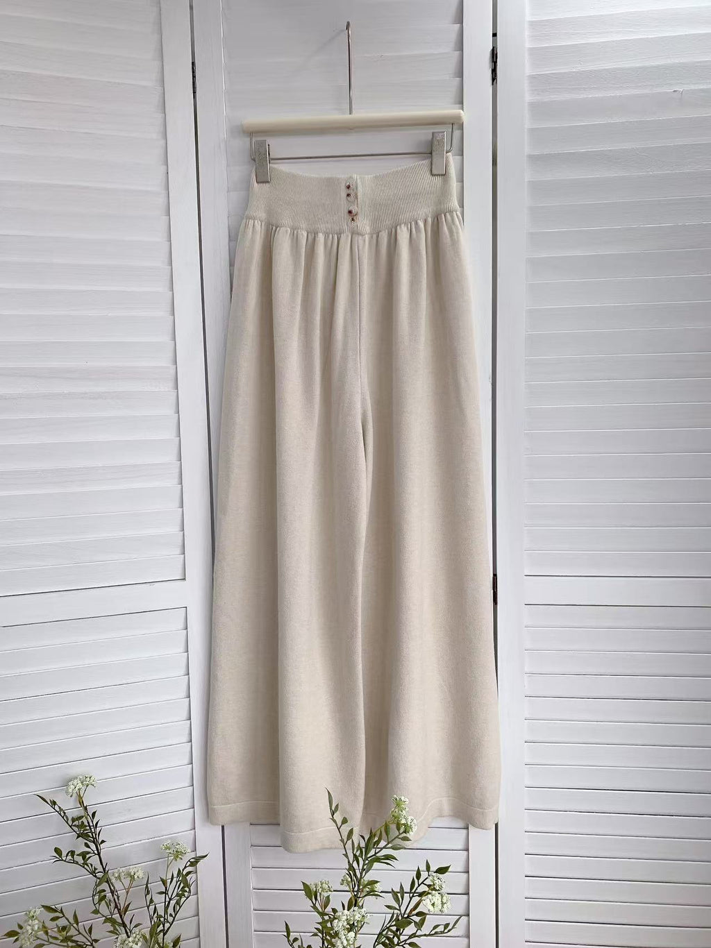 HELLO MILK TEE- 85612 高腰休閒褲