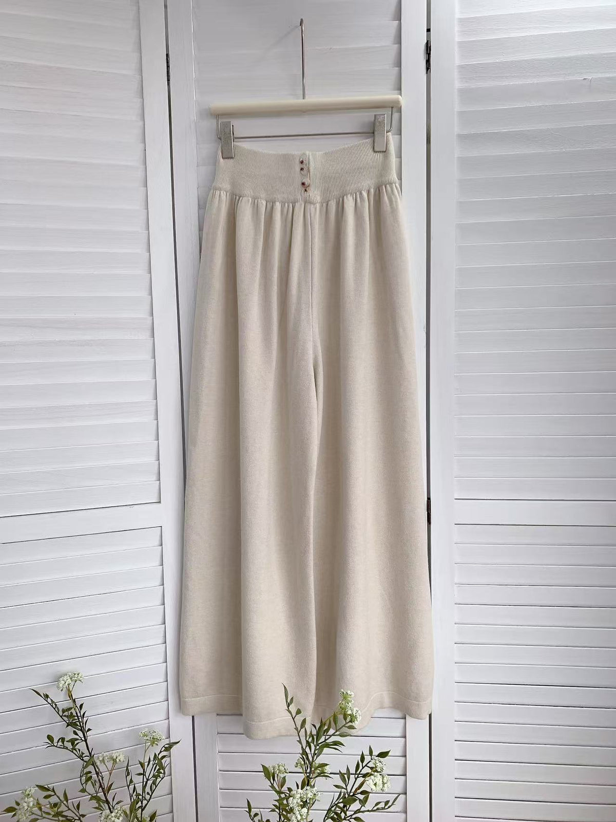 HELLO MILK TEE- 85612 高腰休閒褲