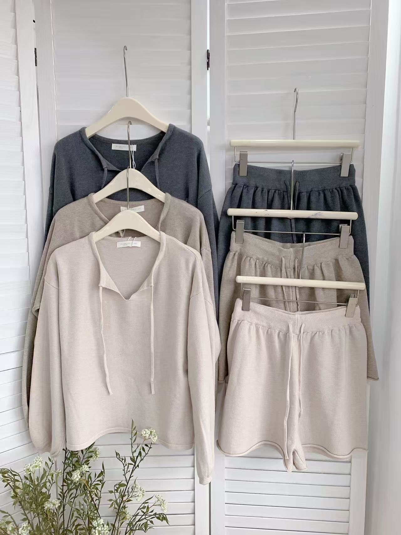 HELLO MILK TEE- 85561 休閒套裝