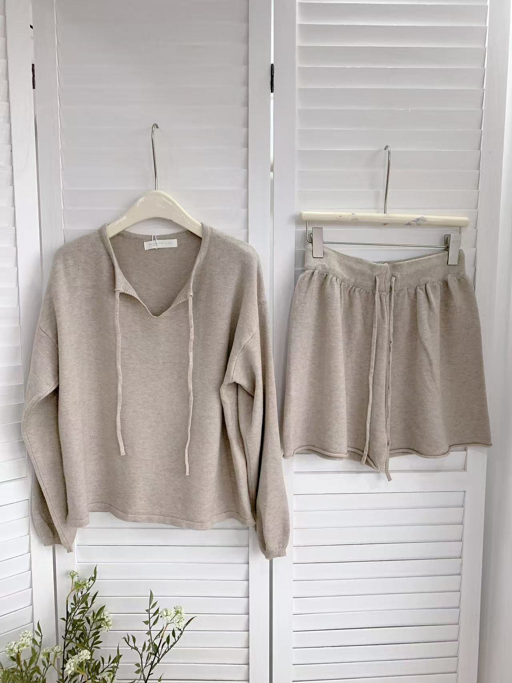 HELLO MILK TEE- 85561 休閒套裝