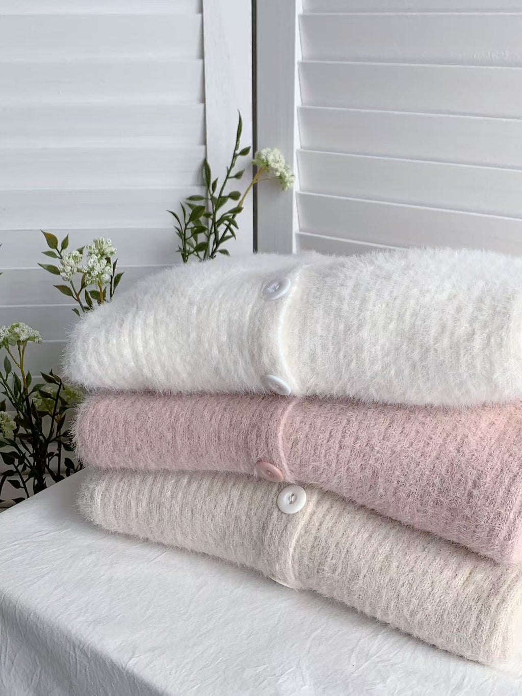 HELLO MILK TEE- 85676 坑條毛衣