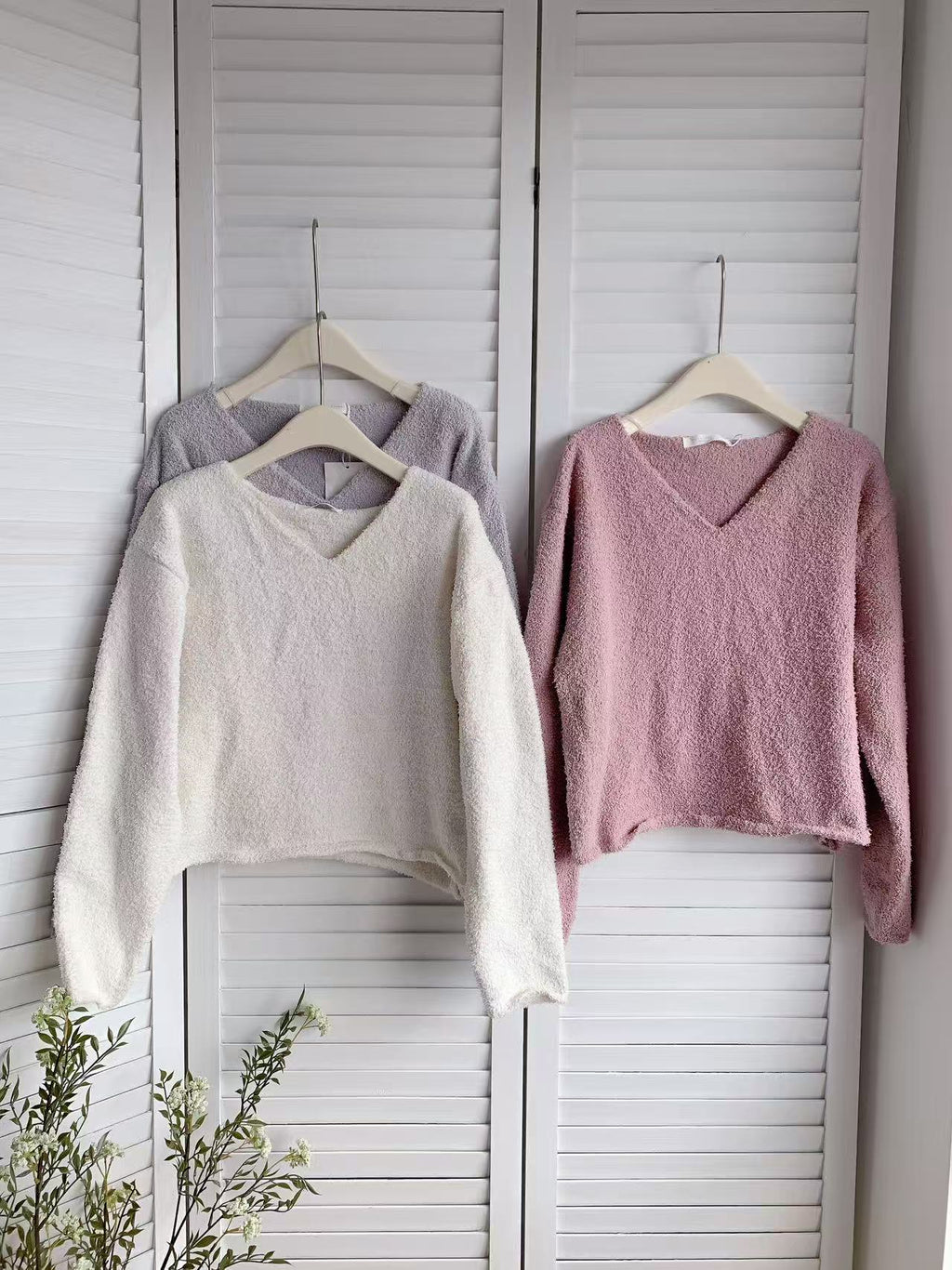 HELLO MILK TEE- 85655 毛絨上衣