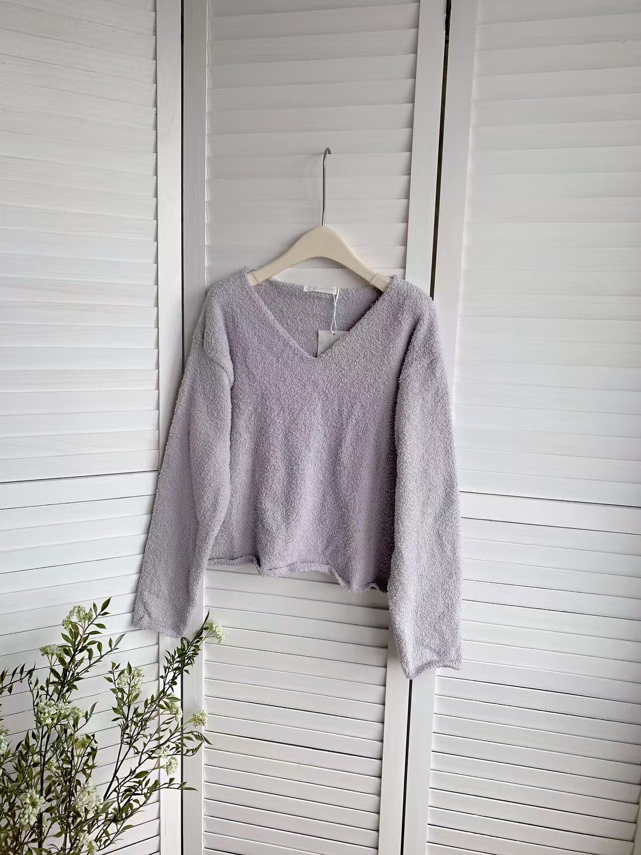 HELLO MILK TEE- 85655 毛絨上衣