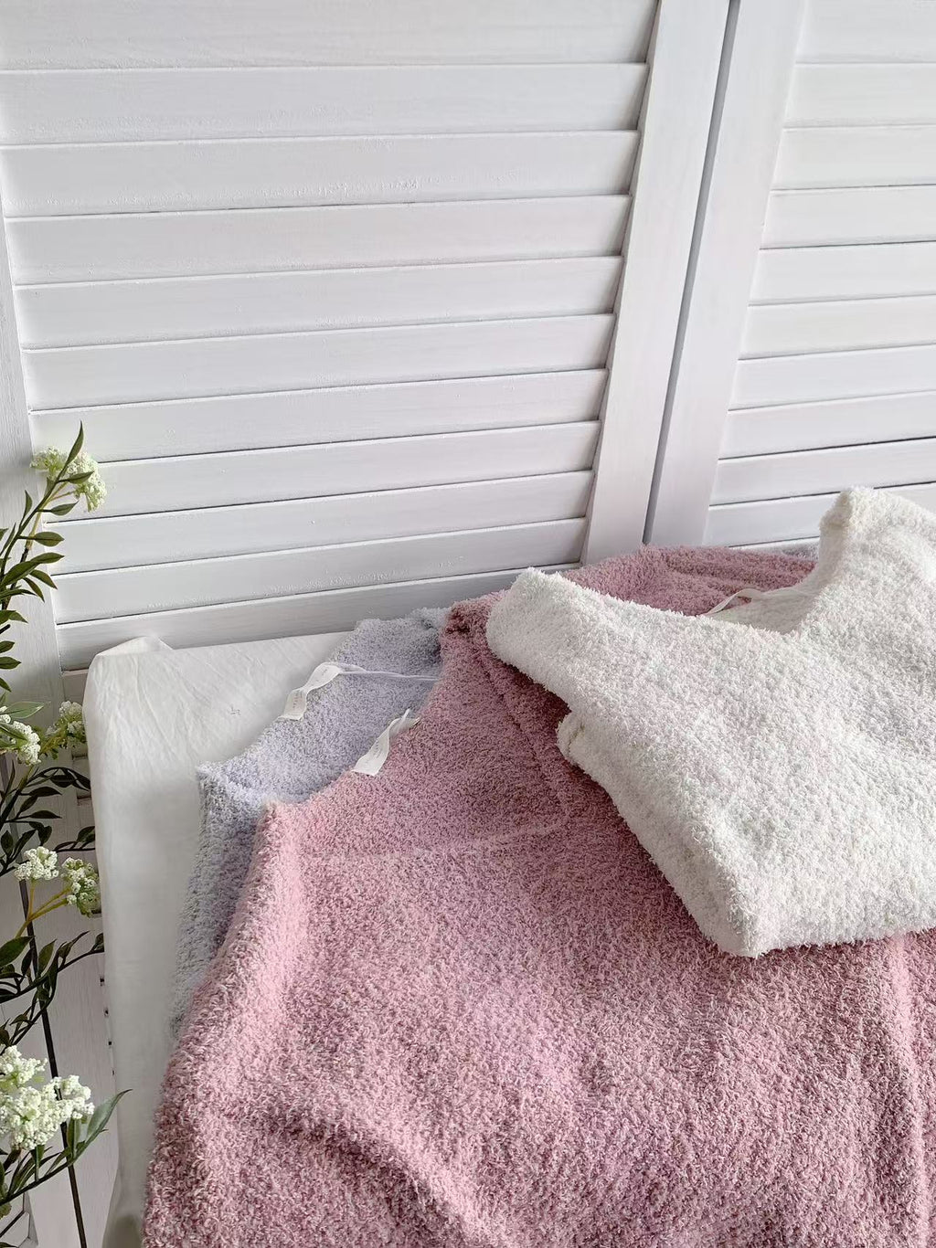 HELLO MILK TEE- 85655 毛絨上衣