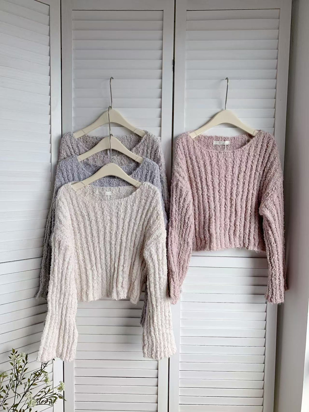 HELLO MILK TEE- 85699 圓領毛衣