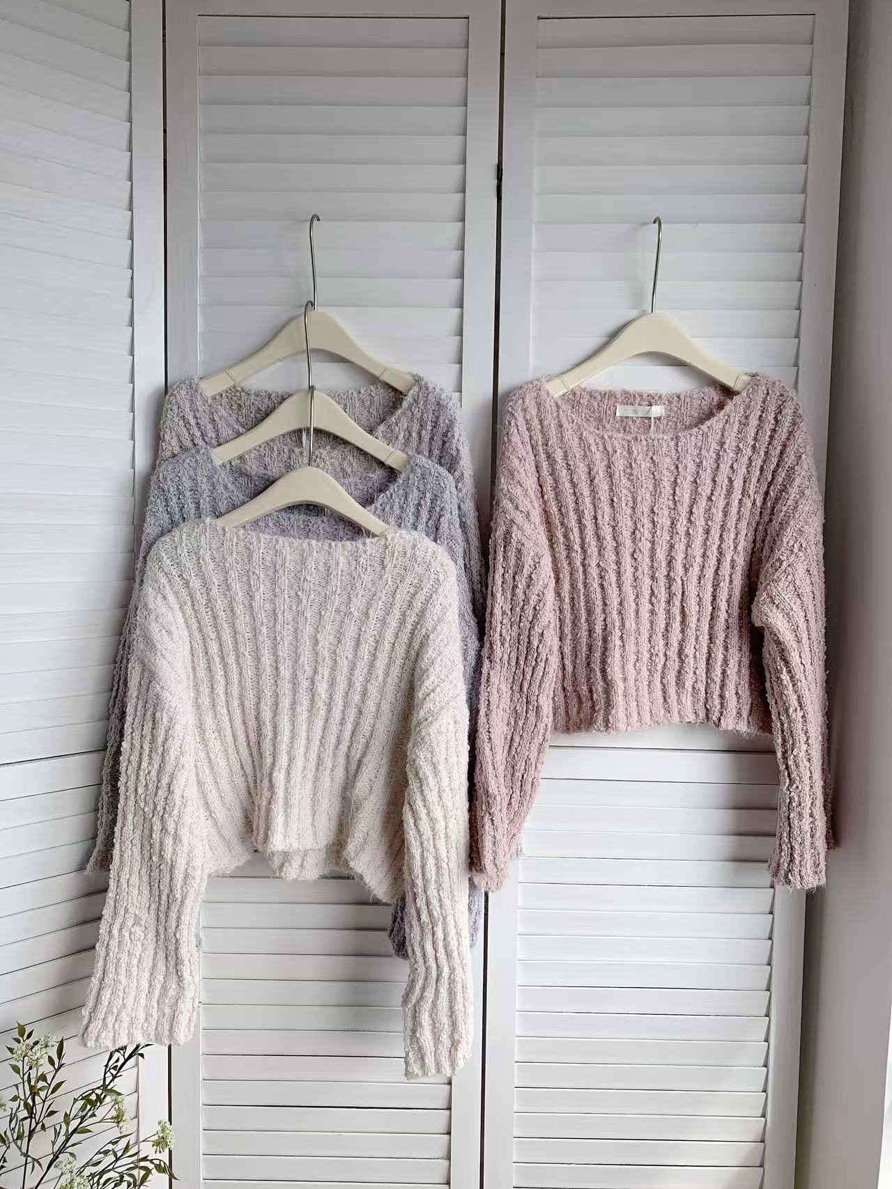 HELLO MILK TEE- 85699 圓領毛衣