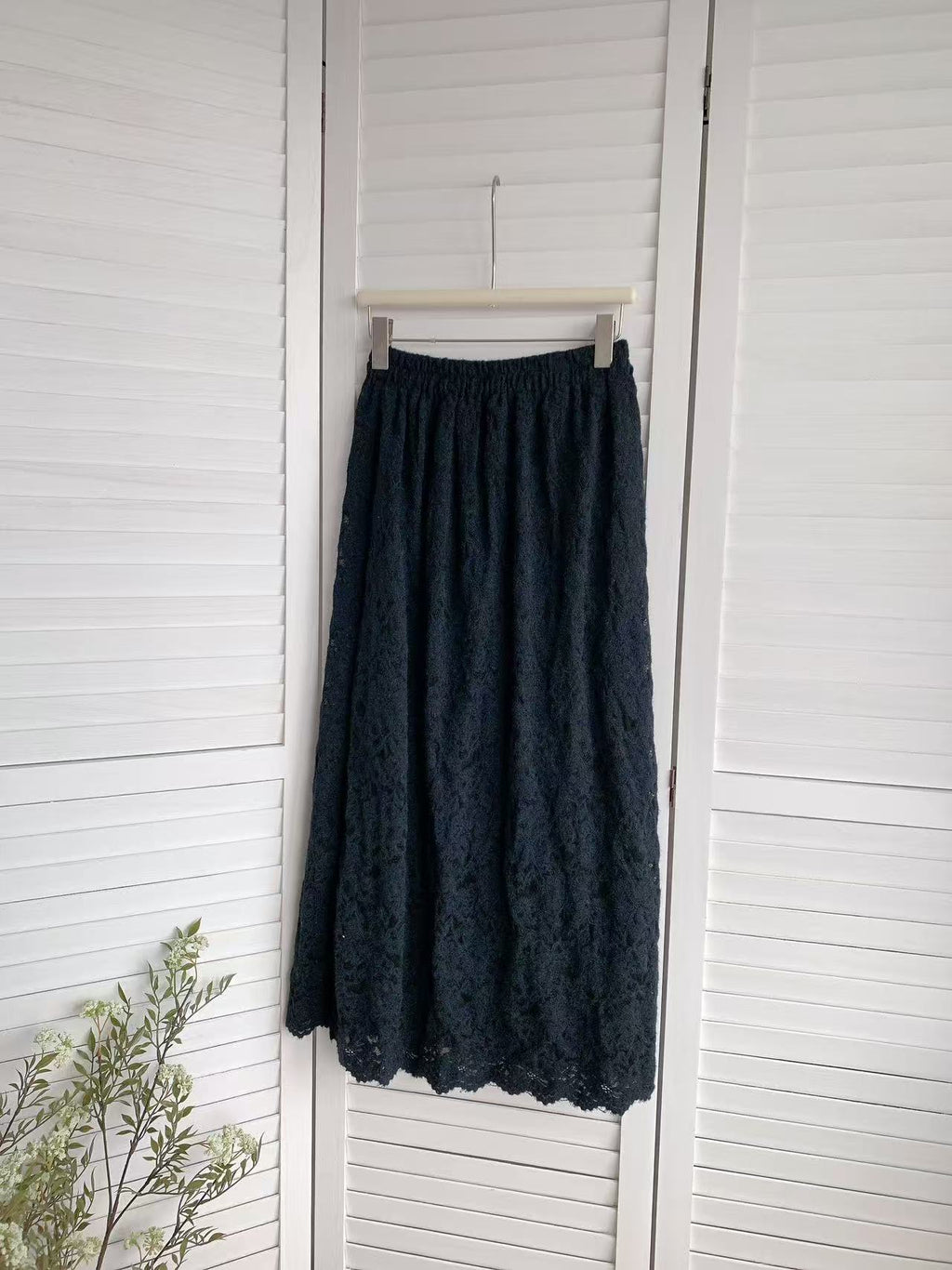 HELLO MILK TEE- 85670 蕾絲半裙