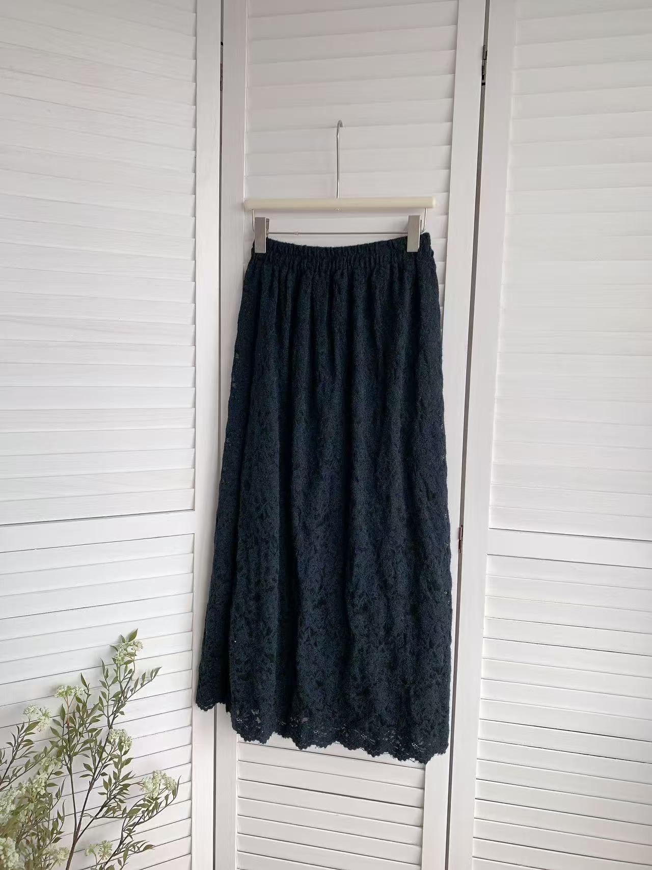 HELLO MILK TEE- 85670 蕾絲半裙