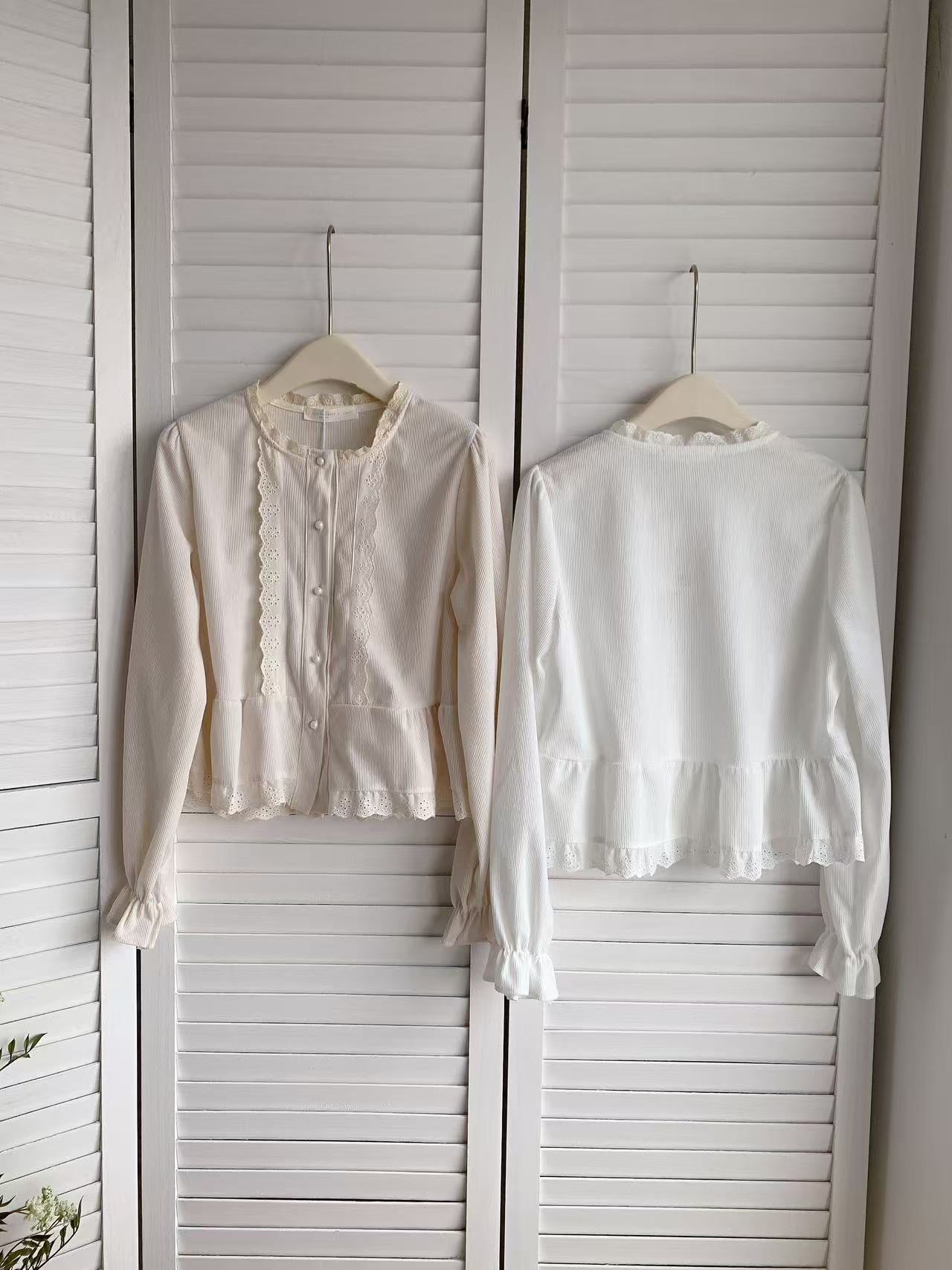 HELLO MILK TEE- 85637 法式小衫