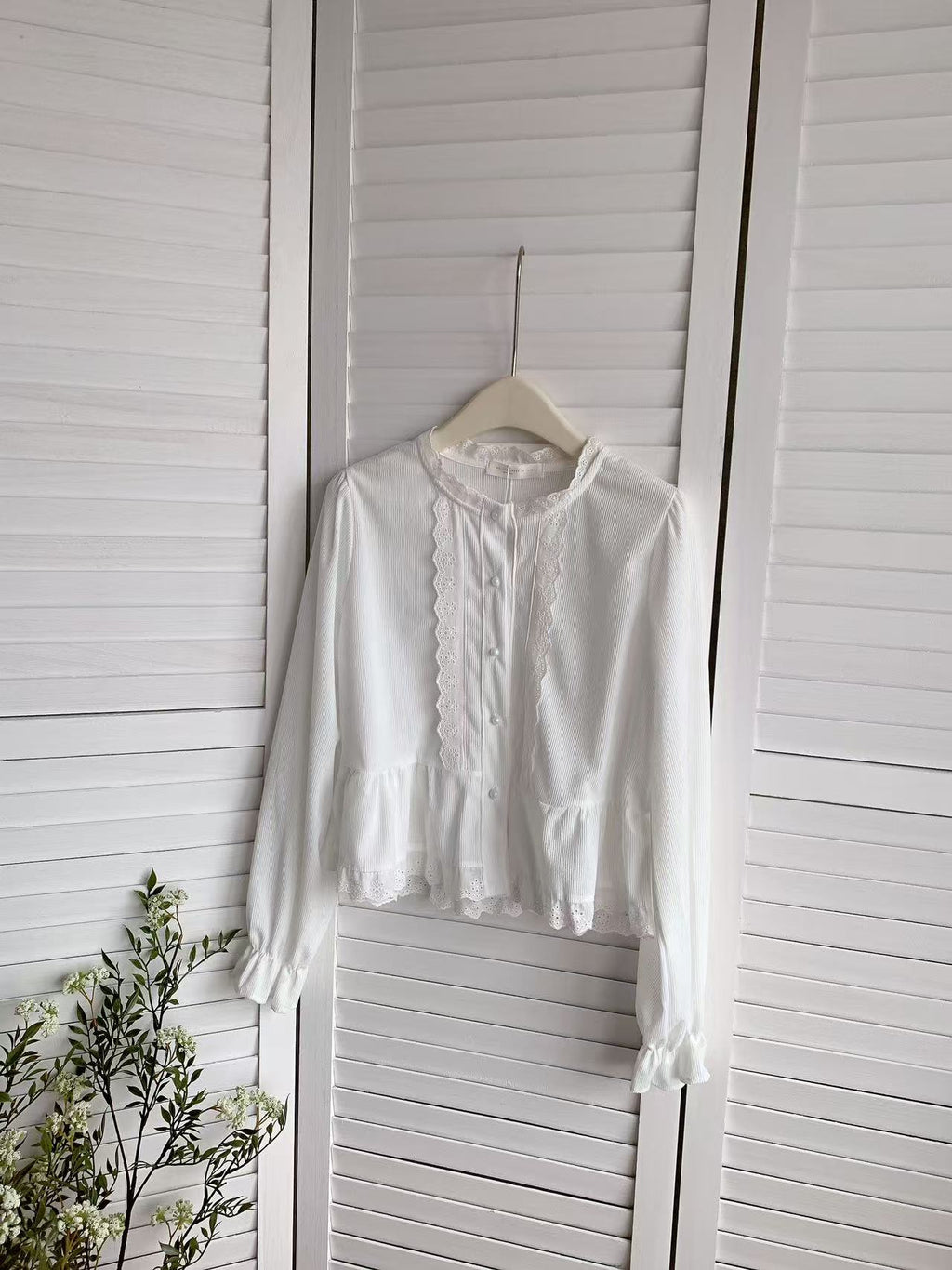 HELLO MILK TEE- 85637 法式小衫