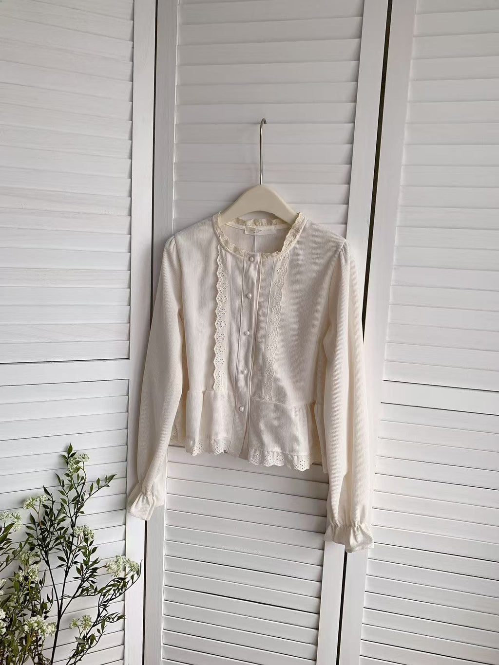 HELLO MILK TEE- 85637 法式小衫